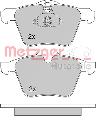 Metzger Bremsbelagsatz, Scheibenbremse [Hersteller-Nr. 1170126] für Volvo, Ford, Jaguar von METZGER