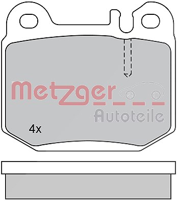 Metzger Bremsbelagsatz, Scheibenbremse [Hersteller-Nr. 1170157] für Mercedes-Benz, Maserati von METZGER