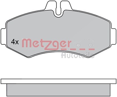 Metzger Bremsbelagsatz, Scheibenbremse [Hersteller-Nr. 1170303] für Mercedes-Benz von METZGER