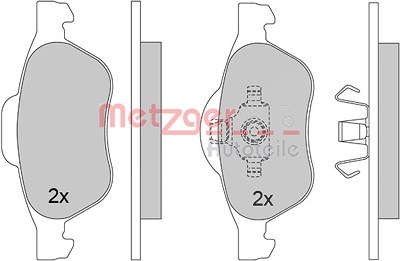 Metzger Bremsbelagsatz, Scheibenbremse [Hersteller-Nr. 1170462] für Renault von METZGER