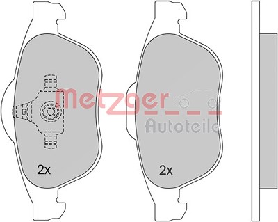 Metzger Bremsbelagsatz, Scheibenbremse [Hersteller-Nr. 1170161] für Renault von METZGER