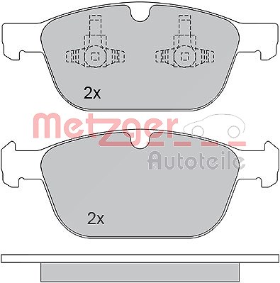 Metzger Bremsbeläge vorne (Satz) [Hersteller-Nr. 1170229] für Volvo von METZGER