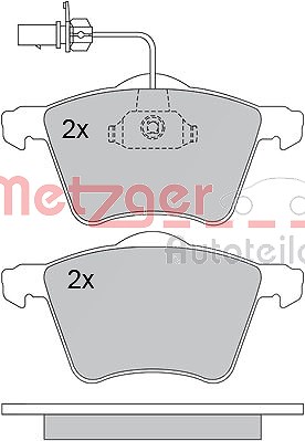 Metzger Bremsbelagsatz, Scheibenbremse [Hersteller-Nr. 1170261] für VW von METZGER