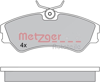 Metzger Bremsbelagsatz, Scheibenbremse [Hersteller-Nr. 1170397] für VW von METZGER