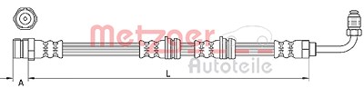 Metzger Bremsschlauch [Hersteller-Nr. 4111087] für Audi von METZGER