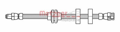 Metzger Bremsschlauch [Hersteller-Nr. 4118500] für Fiat, Lancia von METZGER