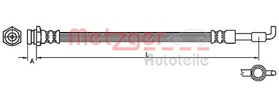 Metzger Bremsschlauch [Hersteller-Nr. 4110880] für Mazda von METZGER