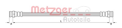 Metzger Bremsschlauch [Hersteller-Nr. 4110898] für Mercedes-Benz von METZGER