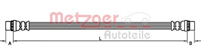 Metzger Bremsschlauch [Hersteller-Nr. 4110929] für Renault von METZGER