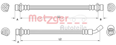 Metzger Bremsschlauch [Hersteller-Nr. 4111074] für Honda von METZGER