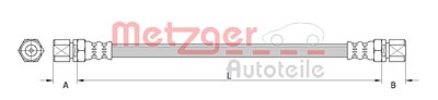 Metzger Bremsschlauch [Hersteller-Nr. 4111132] für Porsche von METZGER