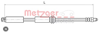 Metzger Bremsschlauch [Hersteller-Nr. 4111367] für Mercedes-Benz von METZGER