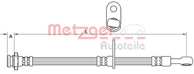 Metzger Bremsschlauch [Hersteller-Nr. 4111592] für Suzuki von METZGER