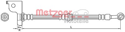 Metzger Bremsschlauch [Hersteller-Nr. 4110138] für Hyundai von METZGER