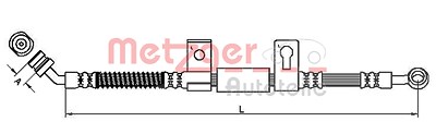 Metzger Bremsschlauch [Hersteller-Nr. 4110827] für Kia von METZGER