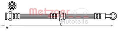 Metzger Bremsschlauch [Hersteller-Nr. 4110629] für Suzuki von METZGER