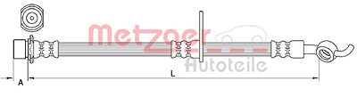 Metzger Bremsschlauch [Hersteller-Nr. 4110985] für Toyota von METZGER