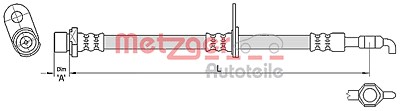 Metzger Bremsschlauch [Hersteller-Nr. 4110285] für Toyota von METZGER