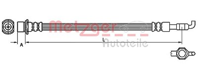 Metzger Bremsschlauch [Hersteller-Nr. 4110971] für Toyota von METZGER