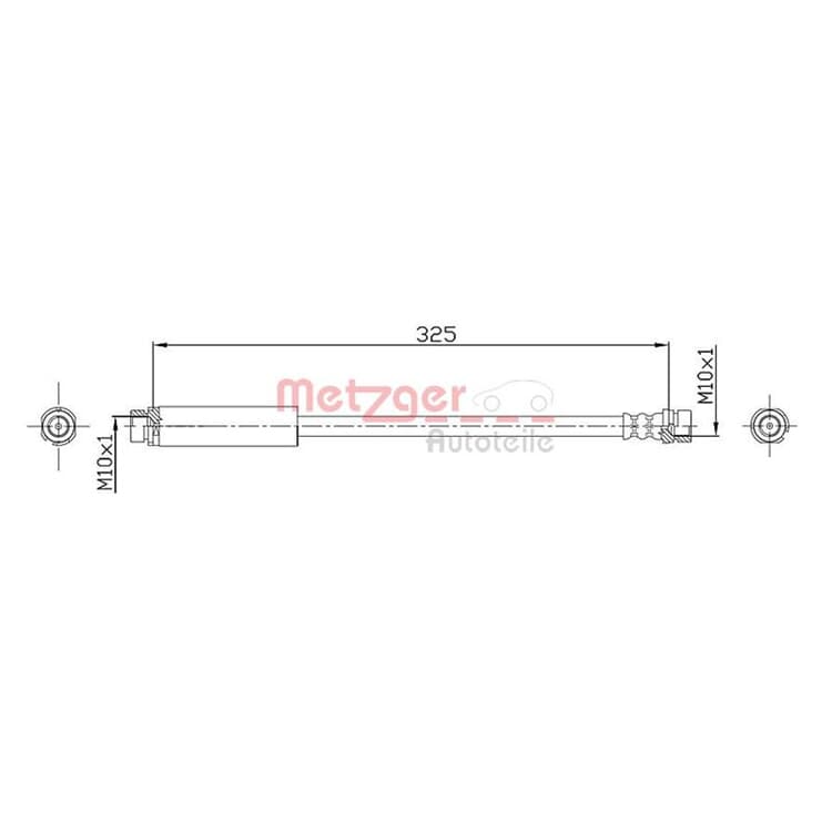 Metzger Bremsschlauch hinten Ford Fusion von METZGER