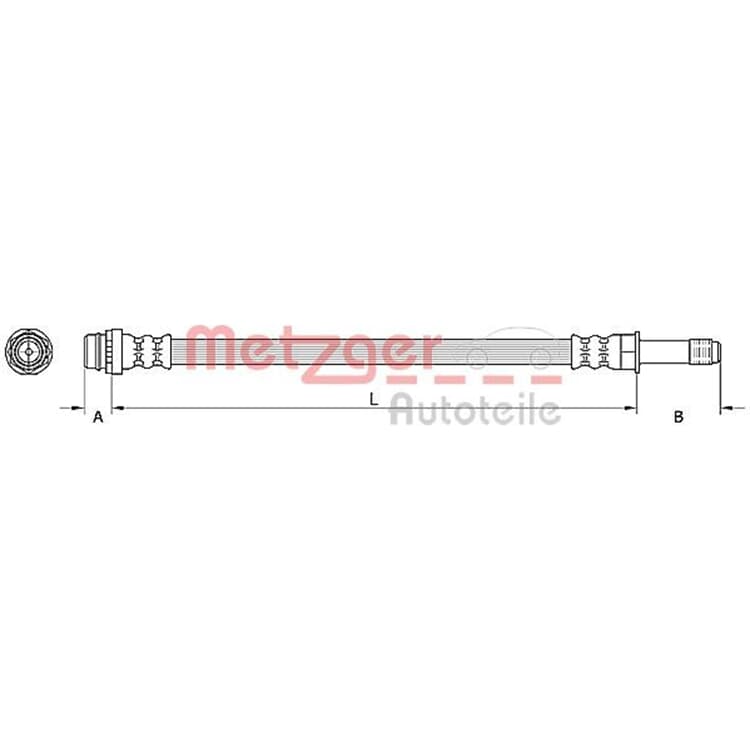 Metzger Bremsschlauch hinten Ford Galaxy Mondeo S-Max von METZGER