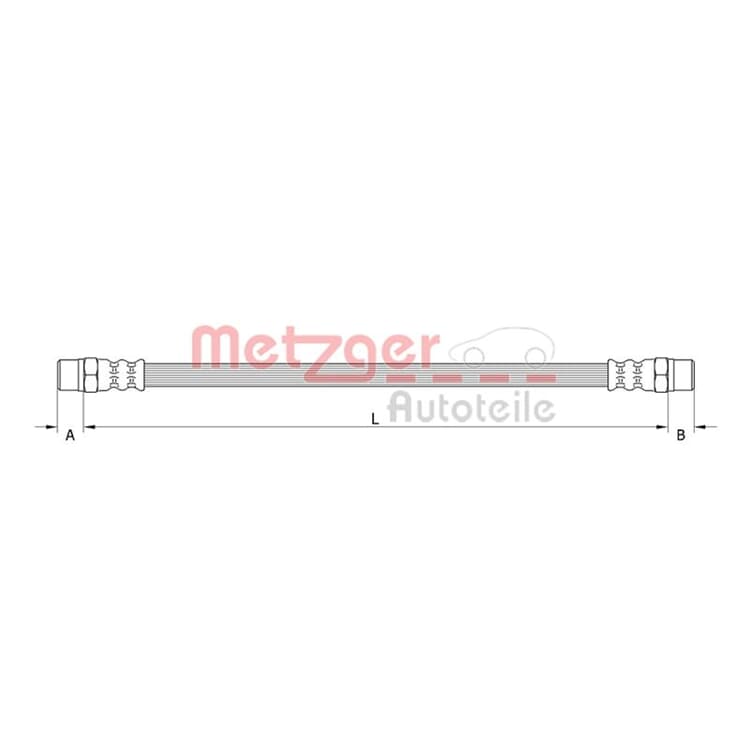 Metzger Bremsschlauch hinten rechts Mercedes G-Klasse von METZGER