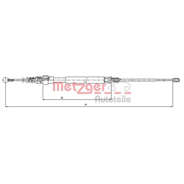 Metzger Bremsseil hinten Audi Seat Skoda VW von METZGER