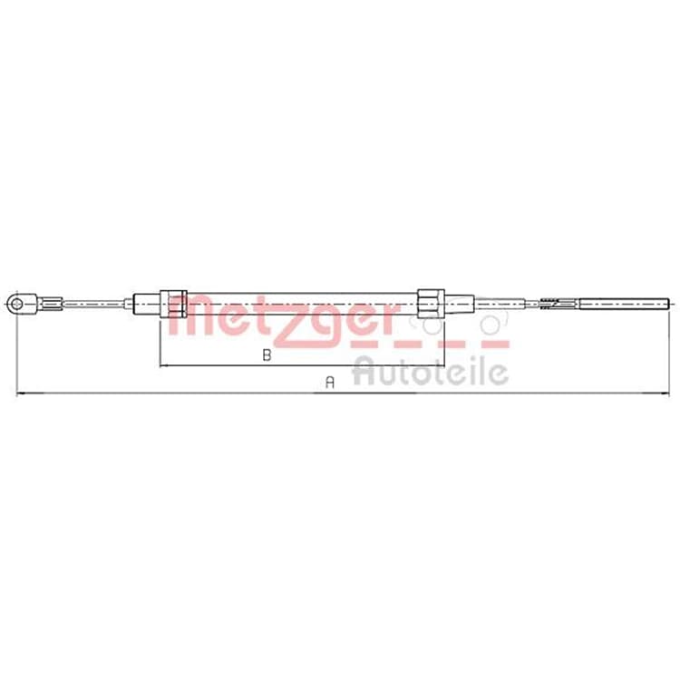 Metzger Bremsseil hinten BMW E36 Compact von METZGER