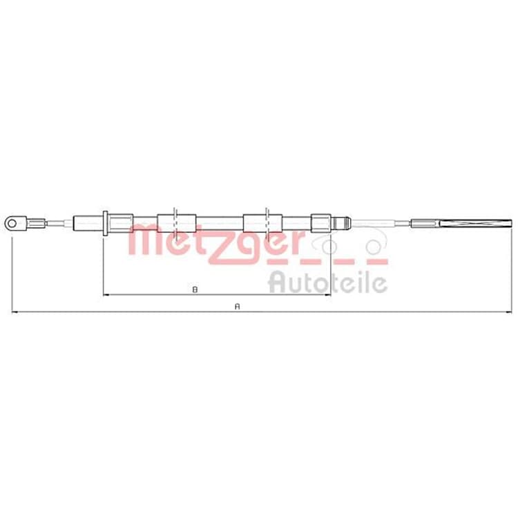 Metzger Bremsseil hinten BMW Z3 1,8 1,9 von METZGER