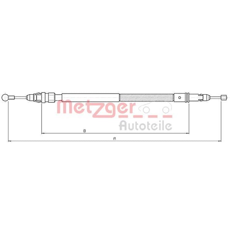 Metzger Bremsseil hinten Citroen Jumpy Fiat Scudo Kasten Peugeot Expert von METZGER