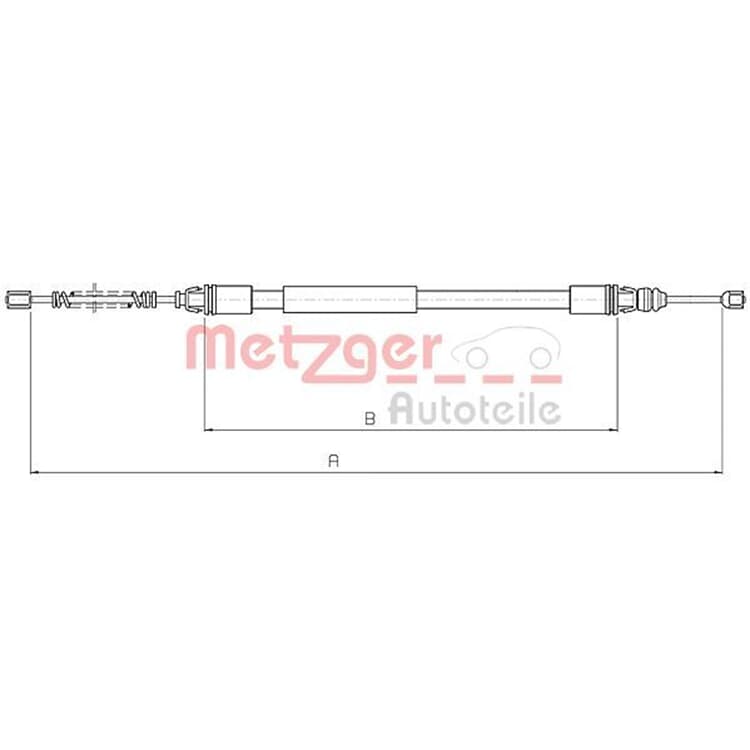 Metzger Bremsseil hinten Citroen Peugeot von METZGER