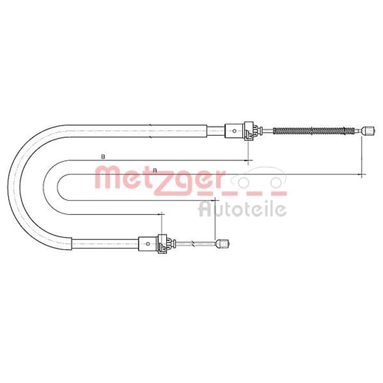 Metzger Bremsseil hinten Dacia Sandero von METZGER