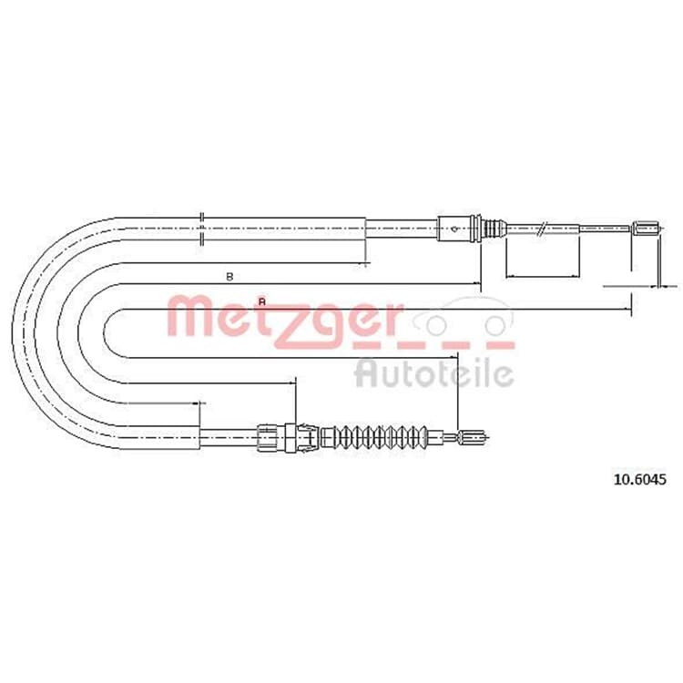 Metzger Bremsseil hinten Peugeot 308 von METZGER