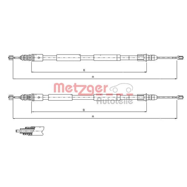 Metzger Bremsseil hinten Renault Espace 3 von METZGER