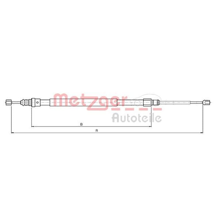 Metzger Bremsseil hinten Renault Megane II von METZGER