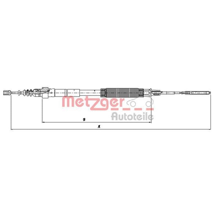 Metzger Bremsseil hinten VW PAssat Variant von METZGER