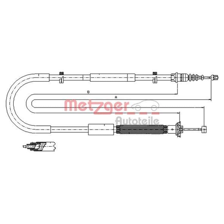 Metzger Bremsseil hinten links Fiat Stilo Bravo von METZGER