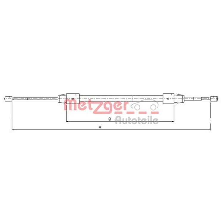 Metzger Bremsseil hinten links Mercedes A-Klasse W168 von METZGER