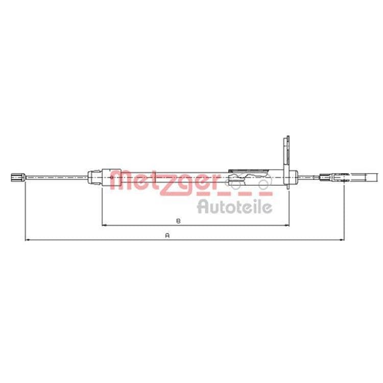 Metzger Bremsseil hinten links Mercedes W203 + Kombi von METZGER