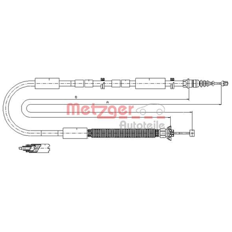 Metzger Bremsseil hinten rechts Fiat Stilo Bravo von METZGER