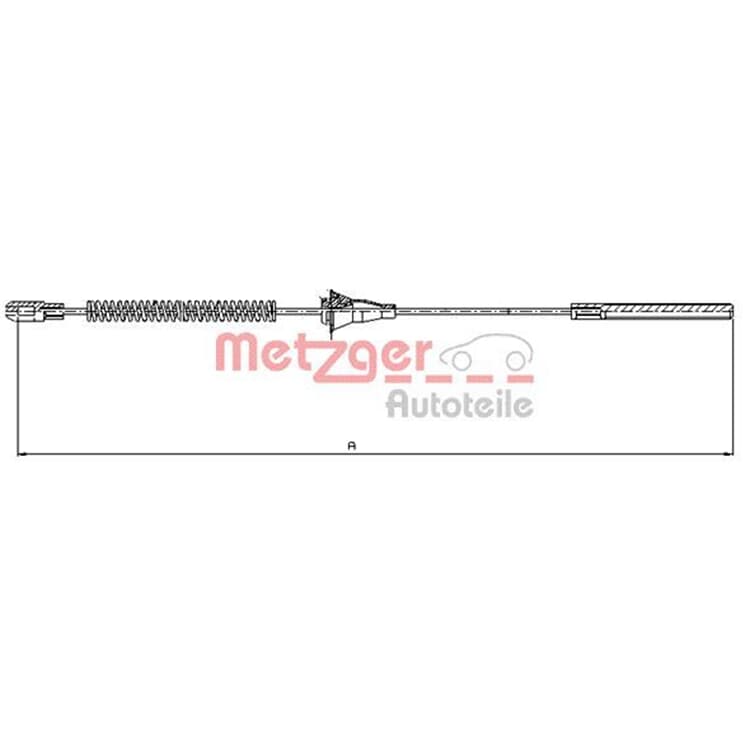 Metzger Bremsseil hinten rechts Opel Corsa B Tigra von METZGER