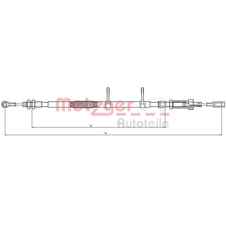 Metzger Bremsseil vorne Citroen Jumper Fiat Ducato Peugeot Boxer von METZGER