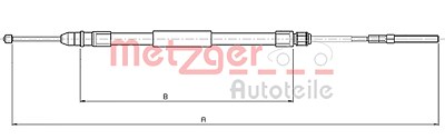 Metzger Bremszug hinten rechts [Hersteller-Nr. 10.4136] für BMW von METZGER