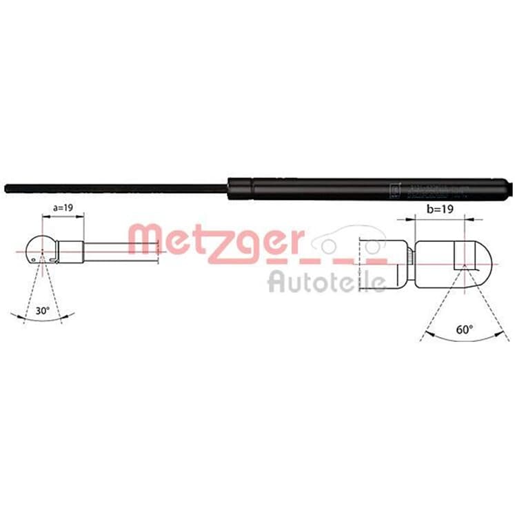 Metzger Gasfeder f?r Kofferraum Ford Mondeo 4 von METZGER