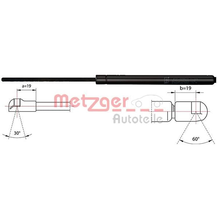 Metzger Gasfeder f?r Motorhaube BMW 3er E90 von METZGER