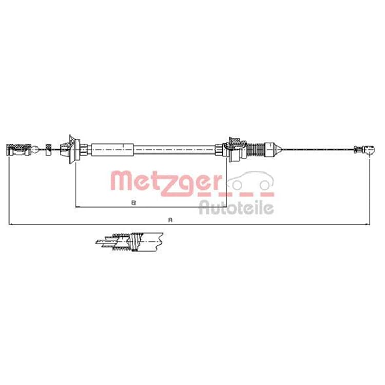 Metzger Gaszug Citroen Jumper Fiat Ducato Peugeot Boxer von METZGER