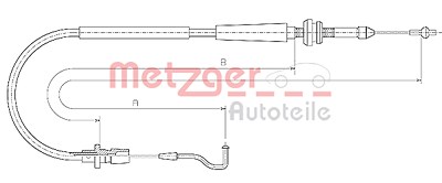 Metzger Gaszug [Hersteller-Nr. 11.0637] für VW von METZGER