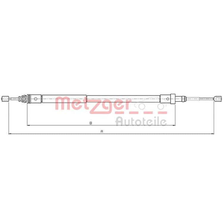 Metzger Handbremsseil hinten links Citroen Xsara von METZGER