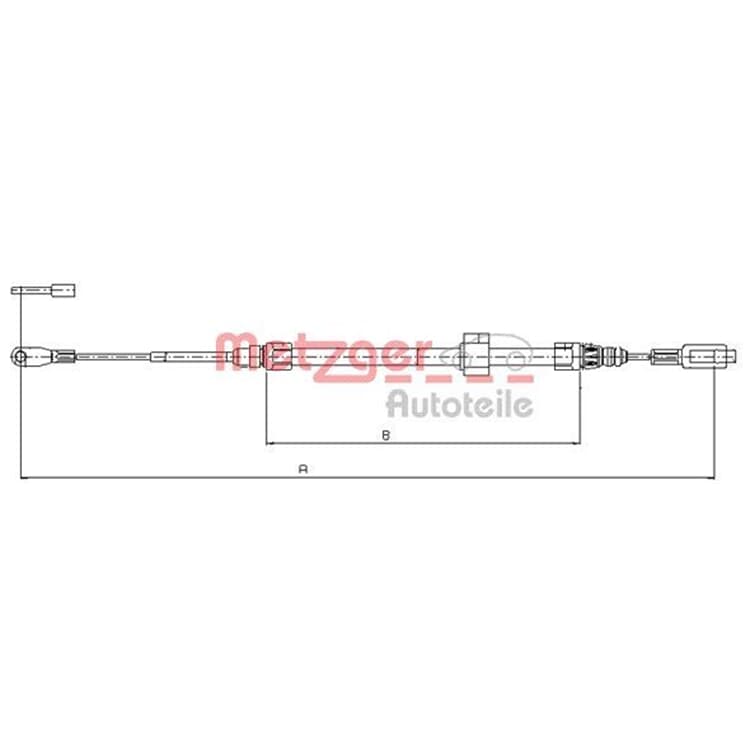 Metzger Handbremsseil vorne Mercedes Sprinter von METZGER