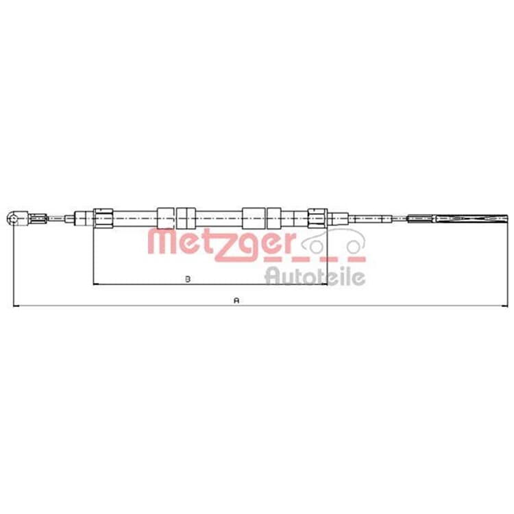 Metzger Handbremsseil hinten BMW Z3 von METZGER